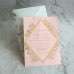 Foil Printing Pink Card with Vellum Paper Envelope Customized Content